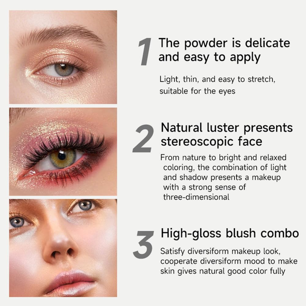 Monochrome Powder Eyeshadow Palette Makeup,Wine Red Natural Neutral Single Shimmer Eye Shadow for Older Women,Buildable Sparkly Eye Finish,Long Lasting Naturing-Looking