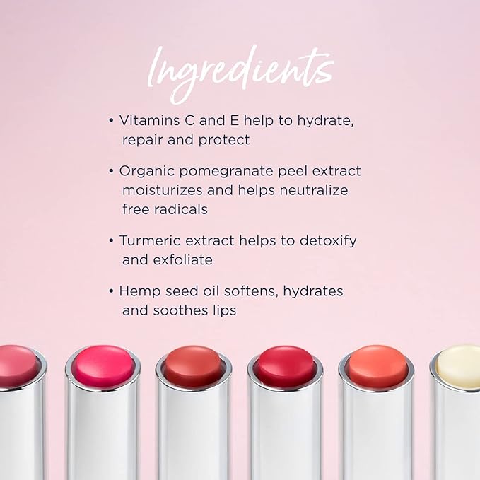 Lune+Aster Tinted Lip Balm - Lift Each Other Up - Vegan, antioxidant-rich vitamins C and E tinted lip balm provides a sheer customizable flush of color for soft, smooth lips