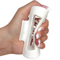 The Original Mello Hair Claw Clip Squishy Claw Clip Made in Korea Patent Pending 30021976 (White, Medium)