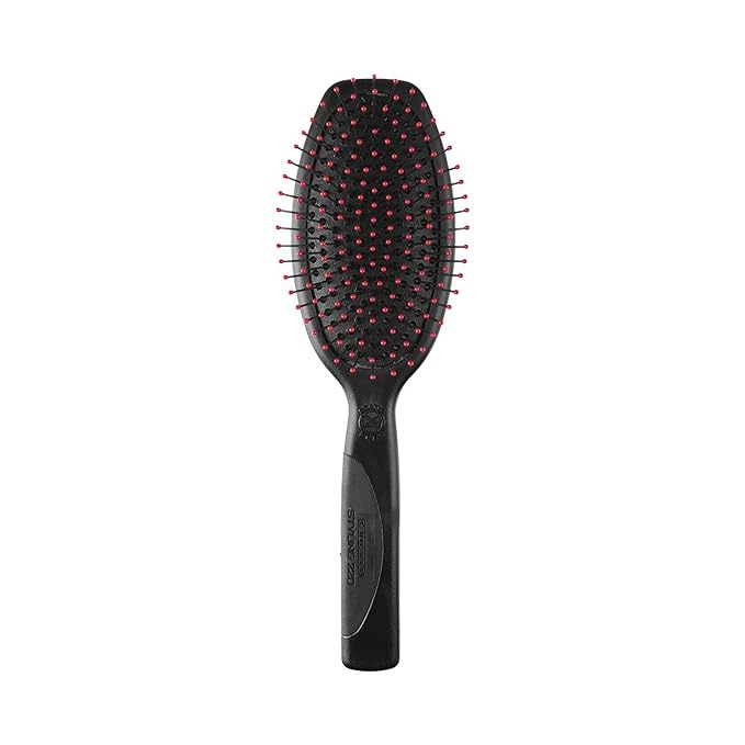 Cricket Static Free Cushion Styling 220 Hair Brush - Smoothing, Detangling, and Frizz-Free Styling - Anti-Static Metal Bristles for Thick, Curly, and Heavy Hair