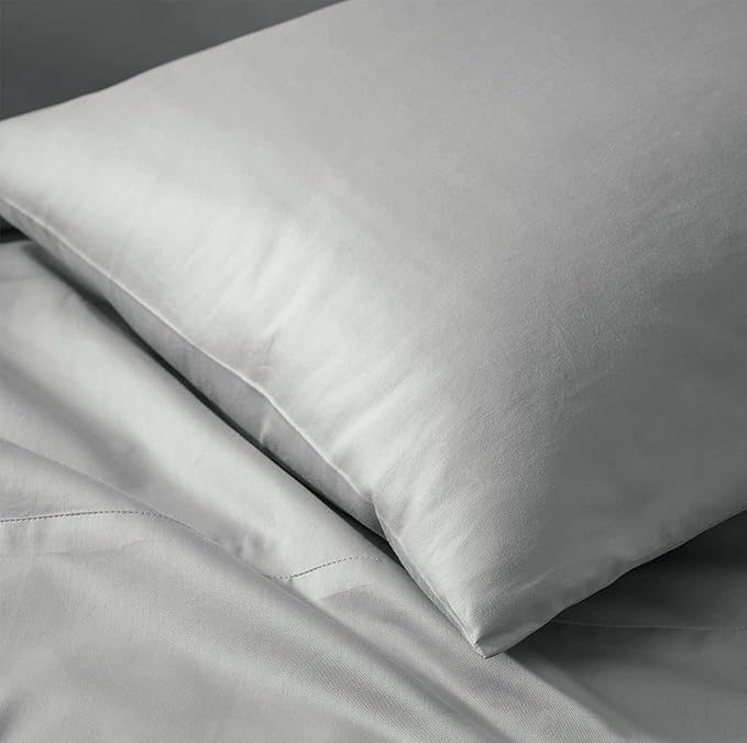 Boll & Branch Signature Hemmed Pillowcase Set - King, Shore - Luxury 100% Organic Cotton - Buttery Soft and Breathable - Softer with Every Wash - 2 Pillowcases Included