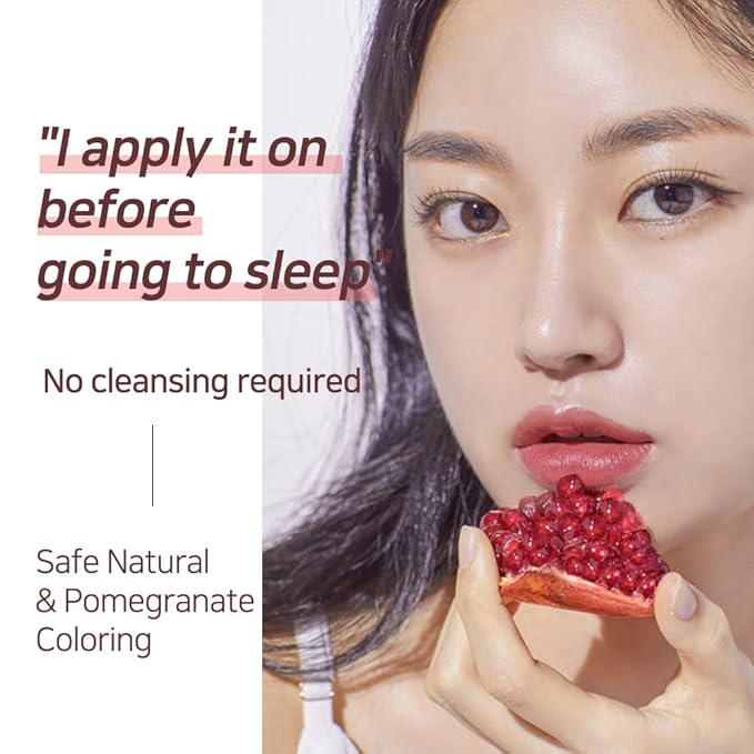 NATURAL SHINE Lux Triple Lip CURE Balm HERA (Pink Red) | Chapstick Hydration and Exfoliator | Overnight Lip Treatment Care Deep Nourishing for Dry Cracked Chapped Lips (0.17oz)