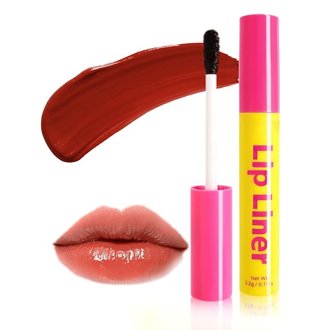 Lip Stain - Lip Stain Peel Off Long-Lasting with Matte Finish Waterproof & Transfer-Proof, Lip Liner Moisturizing & Nourishing Non-Stick Cup Highly Pigmented Color Lip Tint (05 Nude)