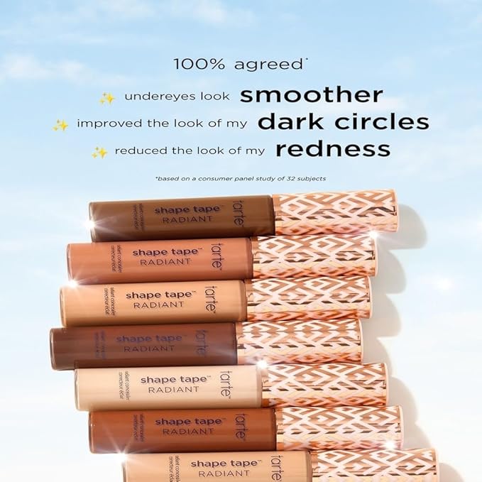 Tarte Shape Tape Radiant Medium Coverage Concealer Full Size - 47S - Tan Deep Sand