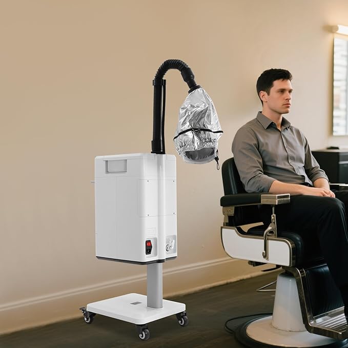 Nano Hair Steamer Machine Processor, Professional Hair Dryer, 500W Professional Hair Treatment Machine for Hair Drying, Heating, Perm Styling Salon SPA (500W Style1)