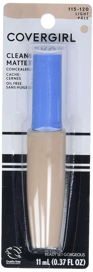 COVERGIRL - Clean Matte Concealer, Oil-Free, Lightweight Formula, Blendable, Natural-Looking Coverage, 100% Cruelty-Free (Pack of 2)