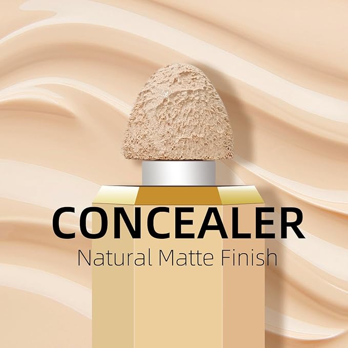 Liquid Concealer Makeup, Cream, #05 Natural, 100% Cruelty-Free, Full Coverage, Hydrating, Long-Lasting, Waterproof