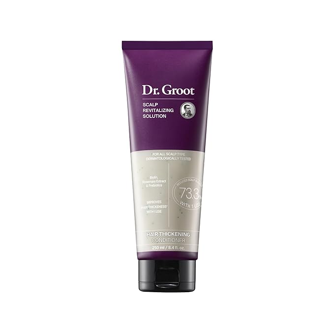Dr. Groot Hair Thickening Conditioner For Hair loss, Thinning Hair, Korean Hair Care, Biotin Scalp Treatment, Clinically Tested, Thicker Hair, Reduces Oil