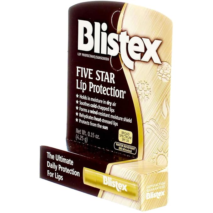 Blistex Five Star Lip Protection SPF 30 0.15 oz Pack of 5