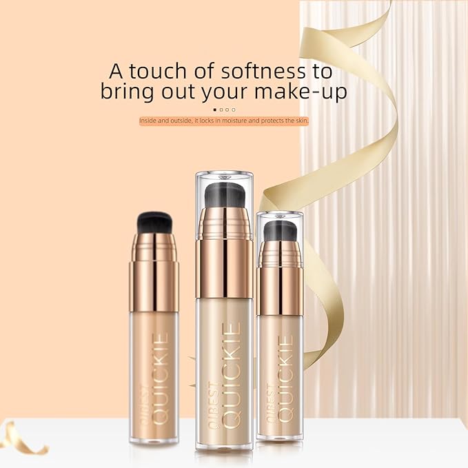 Stay Matte Liquid Foundation Concealer, Silky, Mist, Moisturizing, Long-Wear Liquid Makeup, Sheer To Full Coverage for A Hydrated, Natural Nude Looking Glow & Luminous, Dewy Finish On All Skin Types (#02)