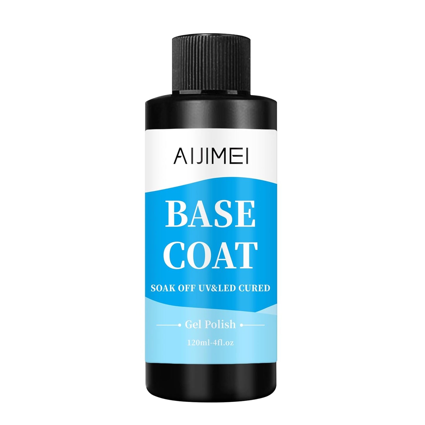 AIJIMEI 120ml Base Coat Quick Dry Basecoat for Nails 4oz For Base Coat Gel Nail Polish for Nail Art Salon Home DIY LongLasting