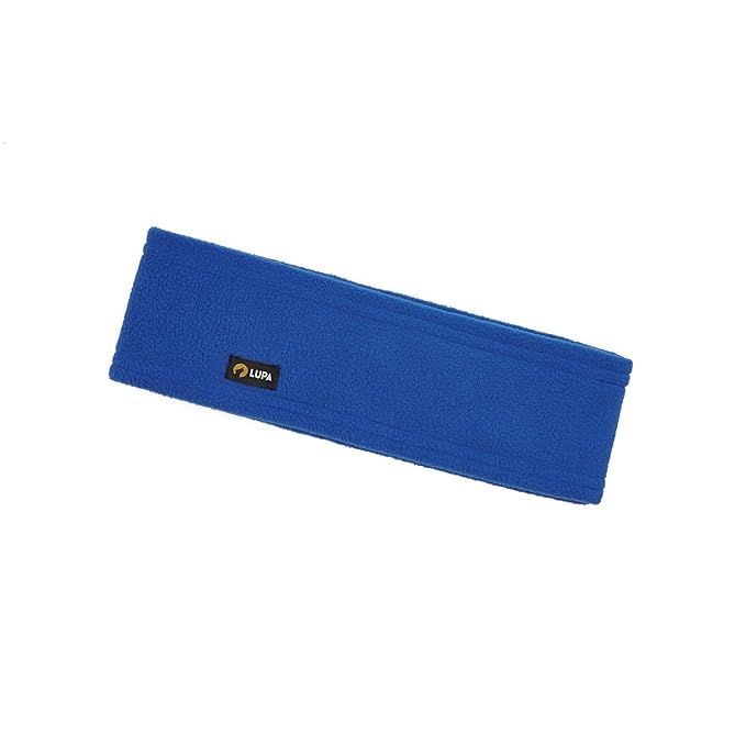 Lupa Handmade Unisex Triple-Layer Micro Fleece Headband - Headband Ear Warmer - Ear Warmers for Women & Men - Ears Cover (Cobalt)