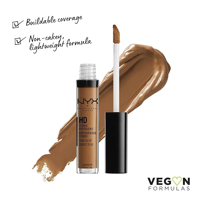 NYX PROFESSIONAL MAKEUP HD Studio Photogenic Concealer Wand, Medium Coverage - Cocoa