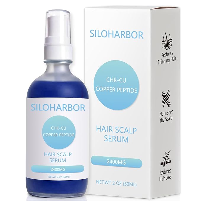 GHK-Cu Peptide, GHK-Cu Copper Peptide Hair & Scalp Serum – 2400mg, Dry Scalp Moisturizer Spray, 4% Copper Peptides – Fast-Absorbing, Water-Based Formula for Hair Softness & Shine