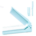2 Pack Folding Hair Combs, Foldable Comb Brush Combo, Mini Protable Folding Comb for Purse Bags Porket, Travel Size Hair Comb, Small Pocket Combs for Women Men and Kids(Blue)