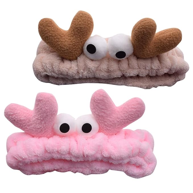 Elastic Marine Creature Pattern Facial Headbands for Face Washing, Spa Use, and Hairstyle Protection