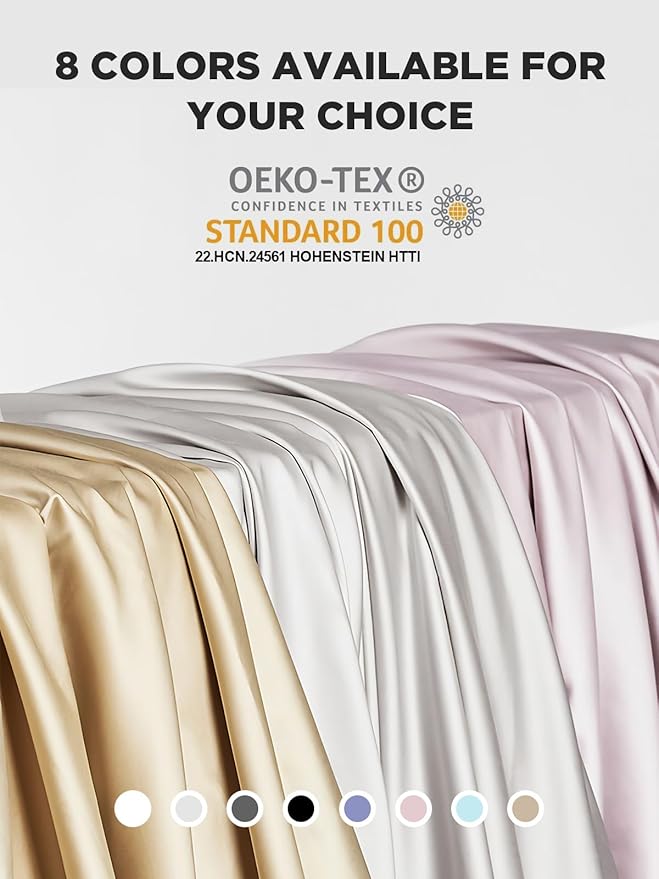 Mulberry Silk Pillowcase for Hair and Skin, SGMSILK 22 Momme Natural Silk Pillow Cases with Zipper, 6A Soft and Smooth Single Sided Pure Silk Pillow Cover (Light Gray, Standard 20"x26")