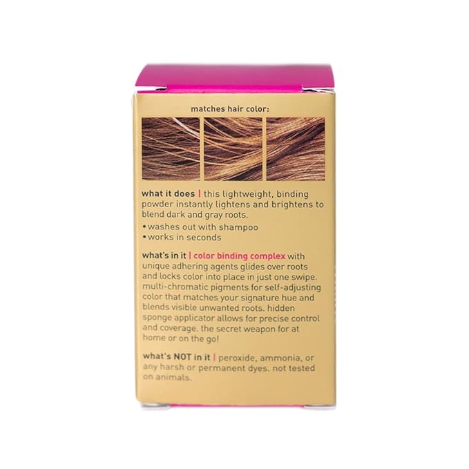 Root Touch Up Powder by Style Edit | Temporary Color for Dark Blonde Hair with Highlights, Grays, Thinning Areas, and Hairline | Mineral-Infused Concealer | 0.14 oz.