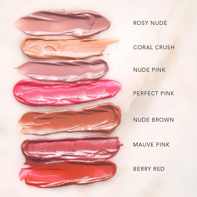 Oh-So-Luxe Liquid Tinted Lip Balm, Hydrating & Nourishing Tinted Lip Oil for dry dark lips, results in Soft & Glowing Lips, Moisturizing, Non-Sticky Brown Shade - 0.10 Fl Oz - RAS LUXURY OILS