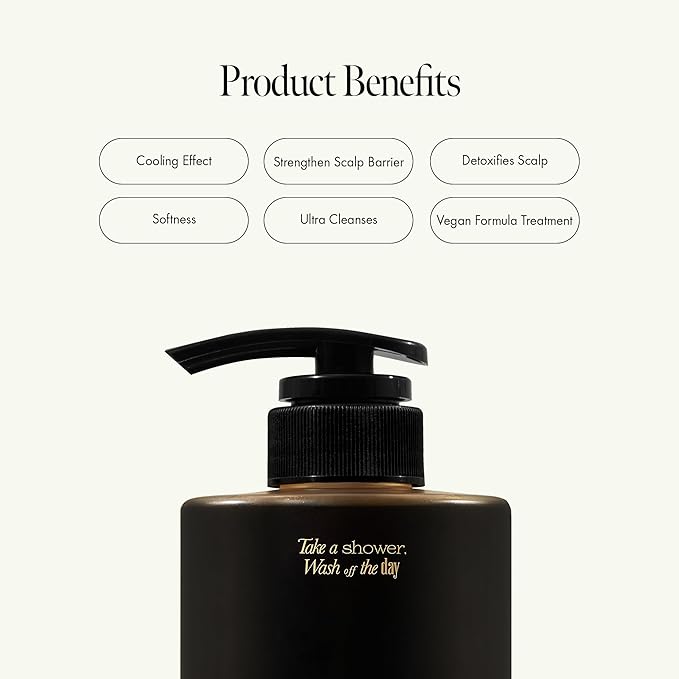 Dark Beer Biome Shampoo - Vegan Anti-Hair Loss Sclap Care with Caffeine & Green Mint Complex for Thicker Stronger Hair- Deep Cleansing, Oil Control & Cooling Effect, Sulfate-Free 500 ml / 16.9 fl oz