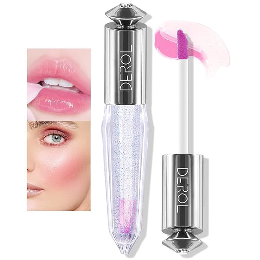 Color Changing Clear Liquid Blush for Cheeks and Lips, Moisturizing Multi-use Rouge Blush Gel, Magic Tinted Balm Waterproof Transparent Cream Liquid Blush, Glossy Shiny Finish Korean Blush Makeup -5ml