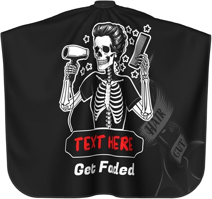 Custom Barber Cape for Men Personalized Professional Hair Cutting Cape with Text for Home Salon Barbershop