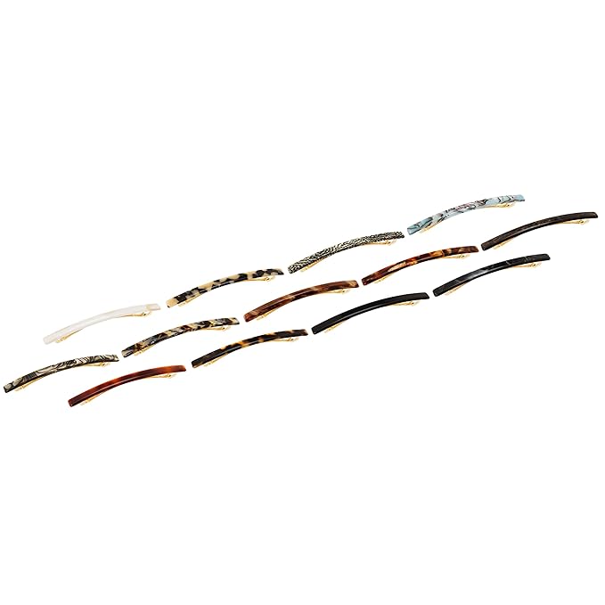 France Luxe Long and Skinny Barrette - Pavlova White