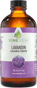 VINEVIDA Lavandin Essential Oil 4 oz - Undiluted Lavandin Oil - DIY Candle Scents for Candlemaking - Bulk Essential Oil for Soap Making Safe for Skin