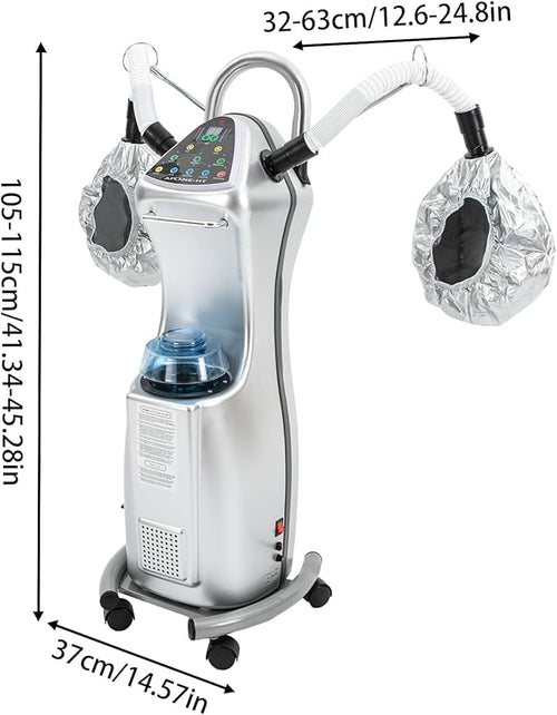 650W Ozone Hair Steamer Machine, Adjustable Height Hooded Heating Steamers w/Brake Wheels, Multifunctional Treatment-Heated Micro Mist Steamer for Home Salon Spa