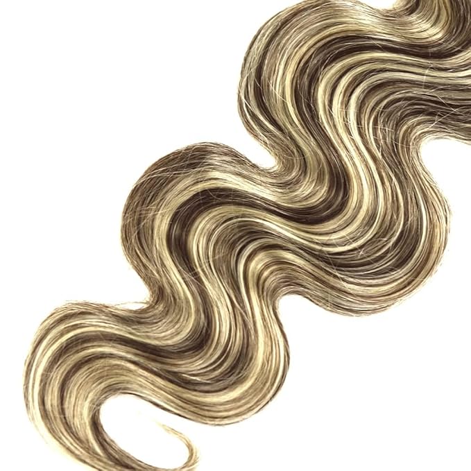 28 30 32 Inch Blonde Bundles Human Hair Highlight Body Wave Bundles 2 Tone Black and Blonde Body Wave Bundle Niegmeag Brazilian Virgin Remy Hair Extensions 300g