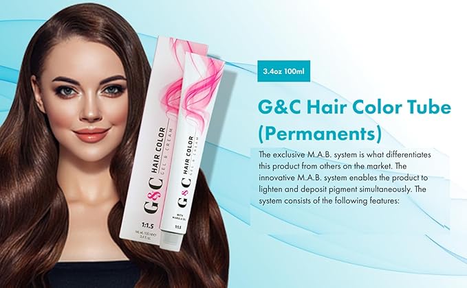 Hair Bar NYC Professional Permanent Hair Colors 8.1/8.A Light Blonde Ash Intense & Bright Color Long-Lasting, Fade-Resistant | Shiny Hair, Soft to ToucXh 3.4oz 100ml Made in Italy
