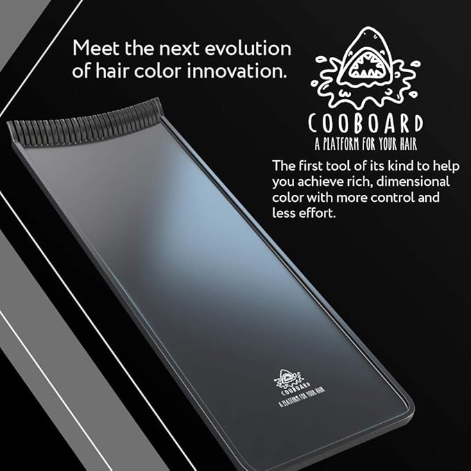 Authentic Cooboard Balayage Board with Teeth | Original Highlighting Paddle from The Maker of Cooboard Hair Highlighting Kit | Easy to Clean, Sturdy, Lightweight (Cooboard Pink XL)