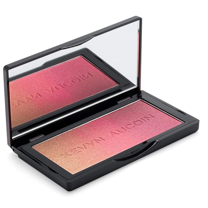 Kevyn Aucoin The Neo-Blush, Rose Cliff: Blush makeup compact. Trio palette of gradient colors. Blends pearl, satin & matte finishes for highlighting cheeks. Personalized looks. Natural to pop of color