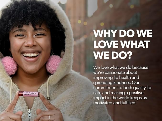 Kind Lips Lip Balm - Nourishing & Moisturizing Lip Care for Dry Lips with Shea Butter, Beeswax & Vitamin E | Strawberry Flavor | 0.15 Oz (Pack of 5)