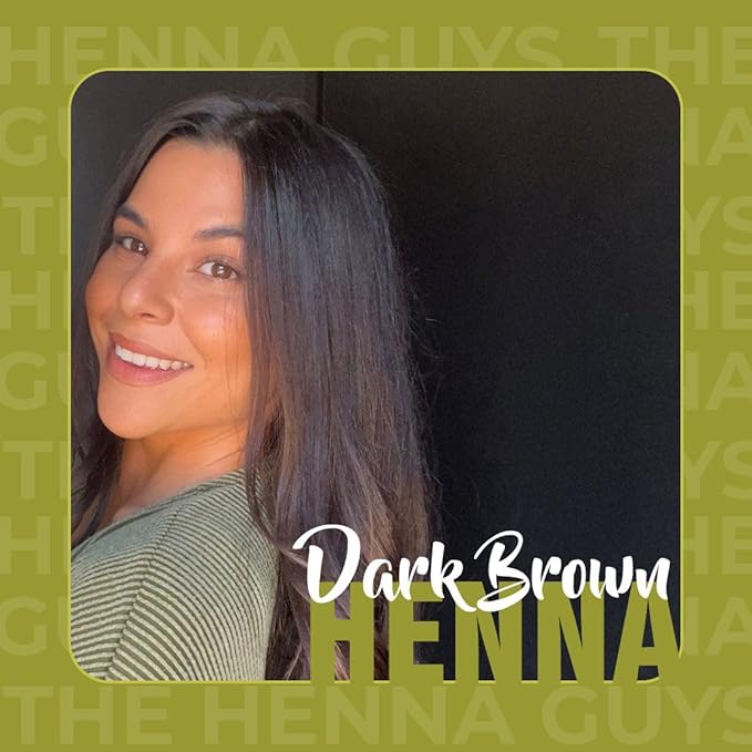 1 Pack Of Dark Brown Henna Hair & Beard Color/Dye 150 Grams - Natural Hair Color, Plant-based Hair Dye - The Henna Guys