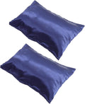 BESPORTBLE 2pcs Simulation Silk Pillow Covers Soft Polyester Satin Bed Pillowslip for Bedroom Hair Protection Lightweight Euro Sham Style