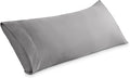Bare Home Microfiber Body Pillow Cover - Ultra Soft & Cooling - Double Brushed - Envelope Closure - Easy Care (20''x54'' Body Pillow Cover, Light Grey)
