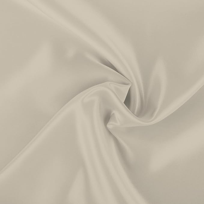 BLISSFORD Satin Pillowcase with Zipper, for Hair and Skin Care, Feels Soft and Cool Like a Silk Pillowcase, Satin Pillow Cases 2 Pack, Slik Pillow Cover, Ivory - Standard Size, Set of 2