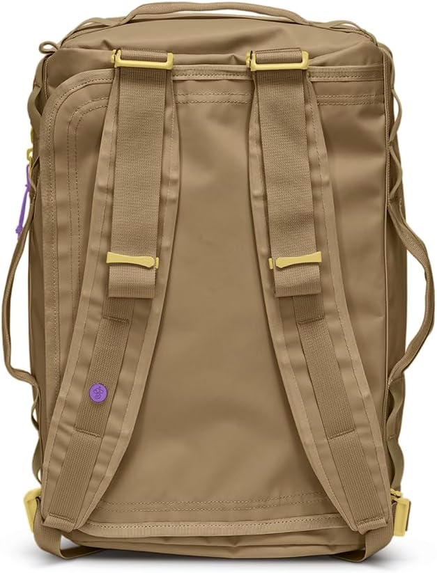 Baboon to the Moon Go-Bag Big Duffle Bag - Detachable Straps, Stylish, Compact, Large Travel Bag Lightweight, Durable, Water-Resistant for Men and Women (Kraft Paper)