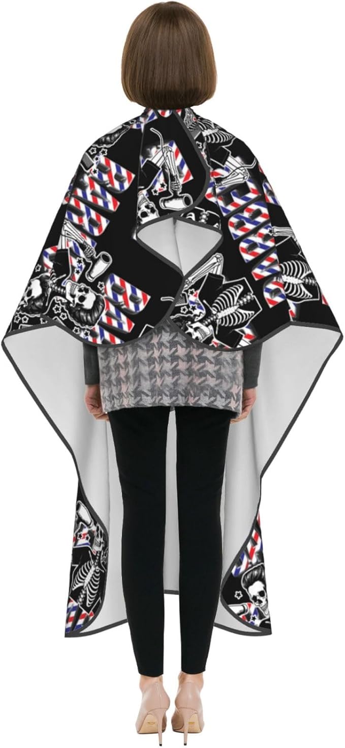 Custom Barber Cape for Men Personalized Professional Hair Cutting Cape with Text for Home Salon Barbershop