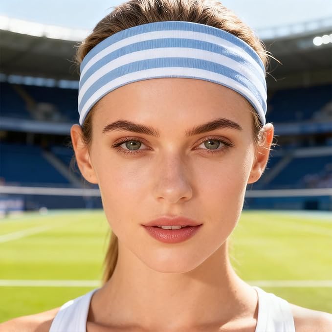 Headband for Women Fashion Hair Non Slip Elastic Hairbands for Workout Yoga Running