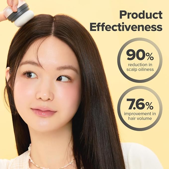 I DEW CARE Biotin Clarifying Dry Shampoo - Tap Secret Original Trio Set | Strengthening & Volumizing, Powder Type, Refillable, Non-aerosol, Brunette, Korean Ginseng, Stocking Stuffers, 0.26 Oz * 3ea