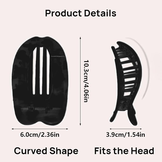 Women Flat Hair Claw Clips,Duckbill Shaped Hair Clips, Large Matte Non-Slip Hair Clips 8-Pack,Suitable for Thick Hair, Women Hair Accessories,Hair Styling Accessories