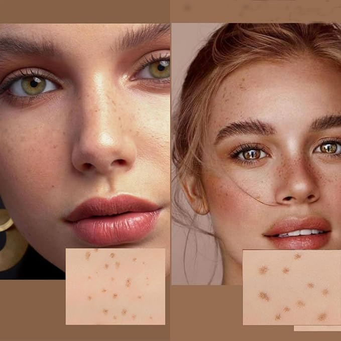 Freckle Pen Face Concealer Point Out Natural Waterproof Longlasting Freckle Makeup 2 Pcs Light Brown & Chestnut