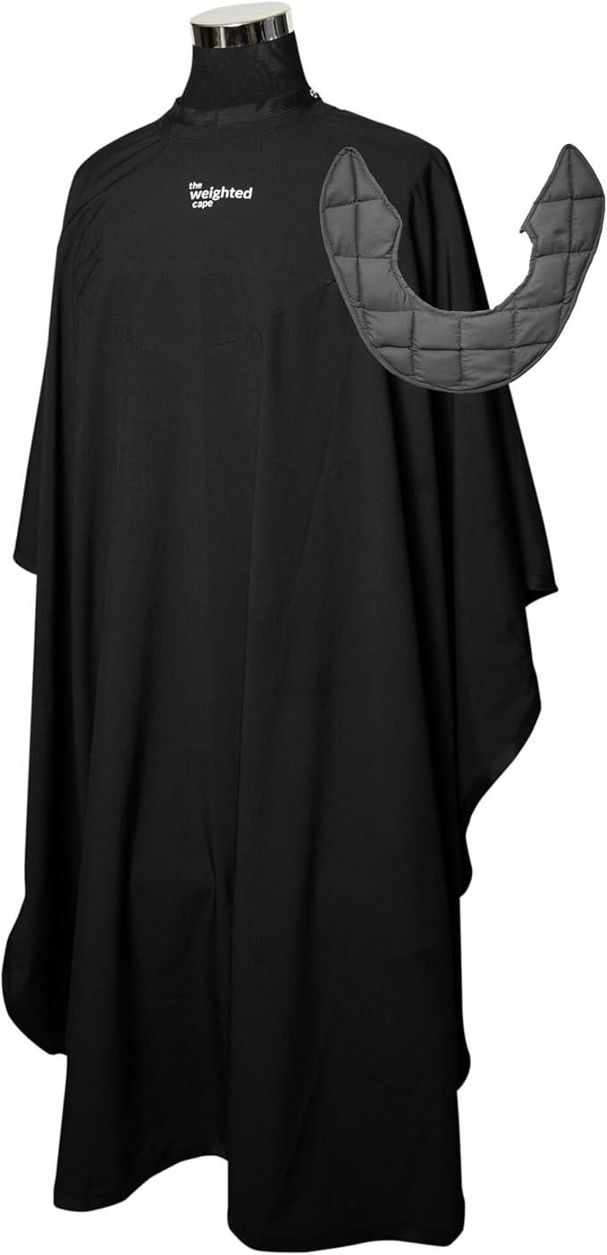 4lb Cape (Teenager/Adult) – Weighted Hair Cutting Barber Cape with Elastic Collar, Waterproof Salon Cape for Added Comfort, Perfect for Barber & Hairstylist (67 x 60 in)