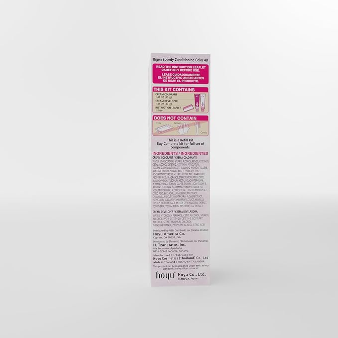 Bigen Speedy Conditioning Color Refill: 4B Burgundy Brown - 3 Pack