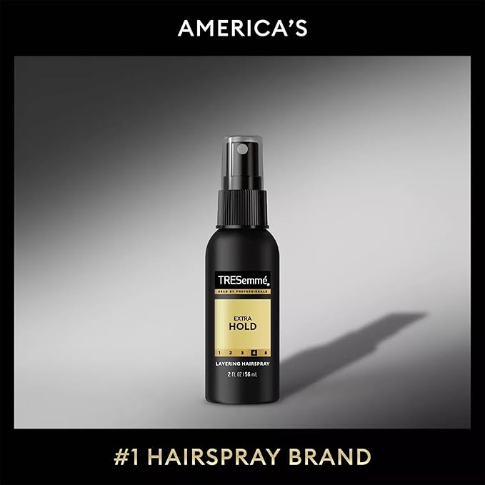 TRESemmé Travel Hairspray, Extra Hold, 6-Pack – Non-Aerosol Hair Spray for Layering, Anti-Humidity, Anti-Frizz Hair Products, 2 Oz Ea