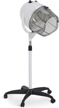 BarberPub 1300W Hooded Hair Bonnet Dryer with Stand, Height Adjustable Floor Standing Rolling Base, Beauty Salon Equipment with 360° Rotation VHD08 (White)