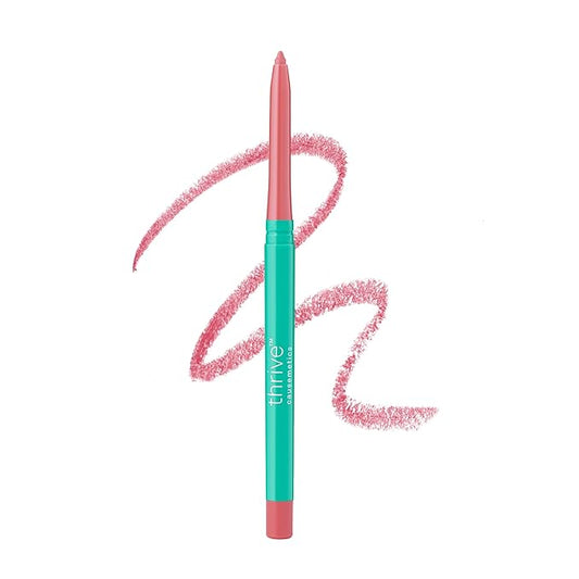 Thrive Causemetics Lip Filler Long-Wearing + Plumping Lip Liner, Shea Butter Hydrating Lip Plumper Retractable Lip Liner Pencil, Built In Sharpener, Vegan & Cruelty Free, Maureen (Petal Pink)