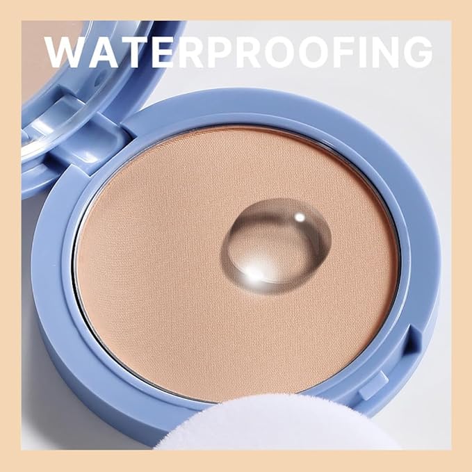 Oil Control Matte Perfection Face Pressed Powder,Matte Smooth Flawless Setting Powder Makeup,Polvo Compacto De Maquillaje, Waterproof Long Lasting, Cruelty Free, 0.35Oz(140 Golden Beige, 1)